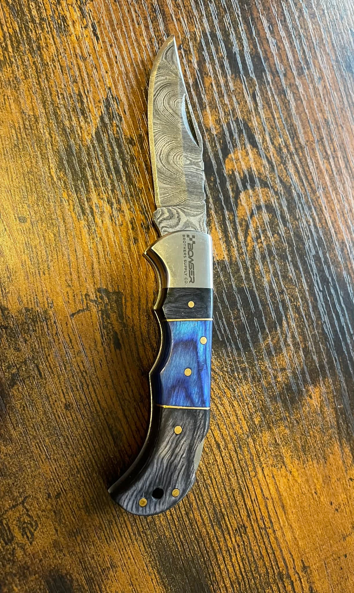 Damascus Pocket Knife