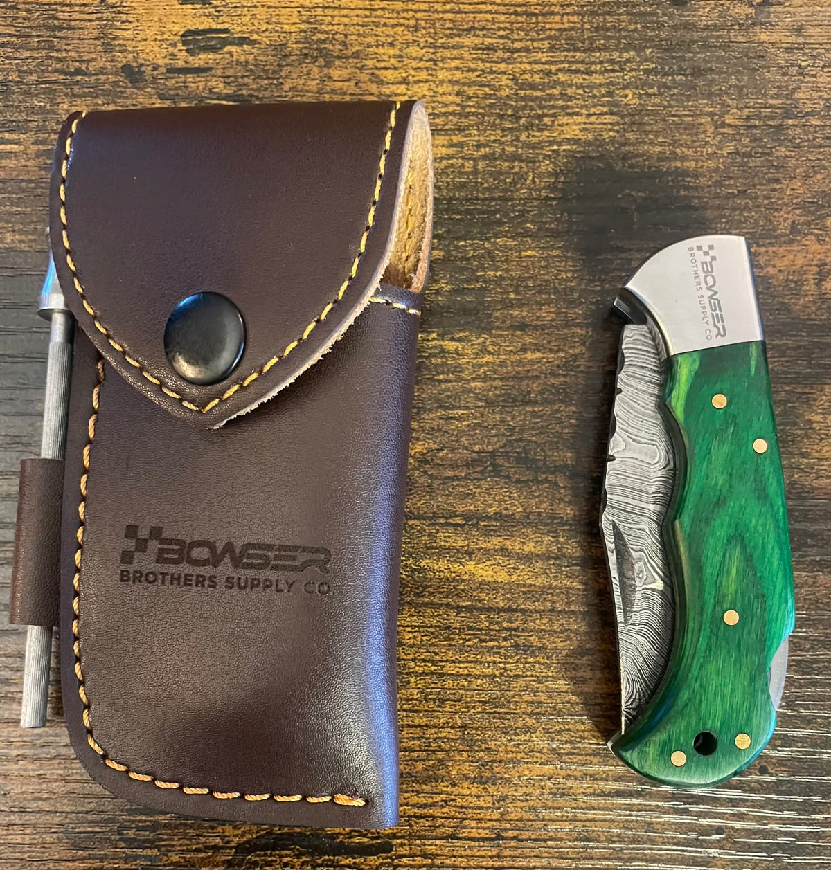 Damascus Pocket Knife