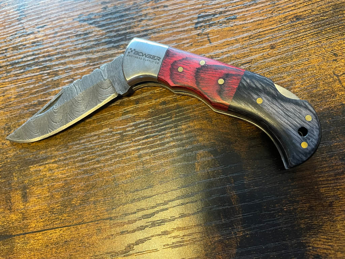 Damascus Pocket Knife