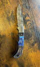 Damascus Pocket Knife