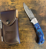 Damascus Pocket Knife
