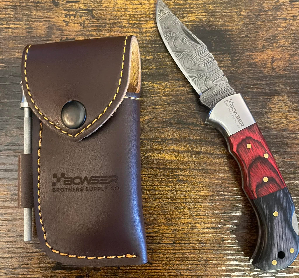 Damascus Pocket Knife