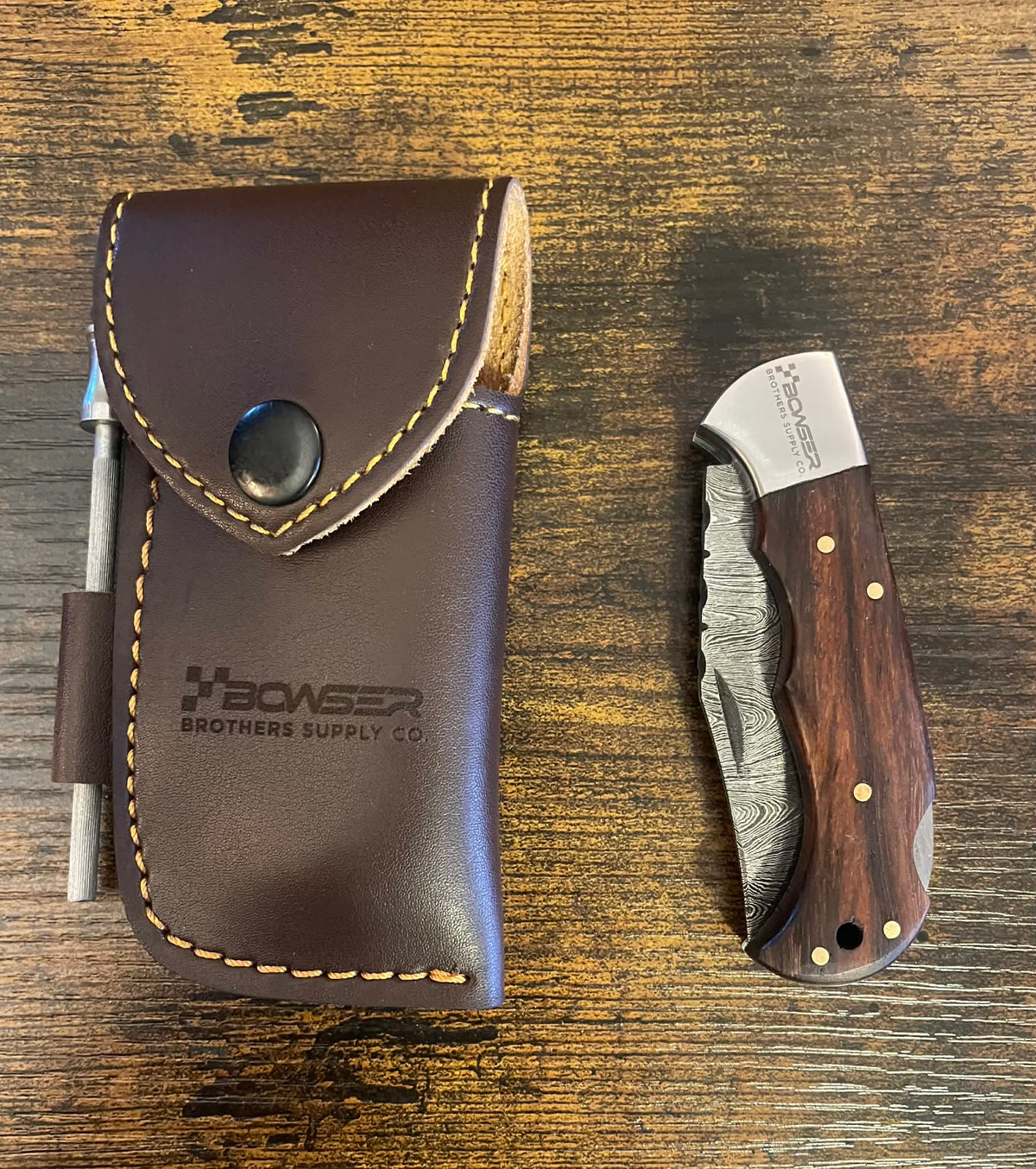 Damascus Pocket Knife