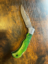 Damascus Pocket Knife