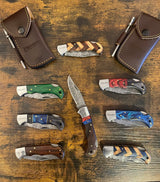 Damascus Pocket Knife
