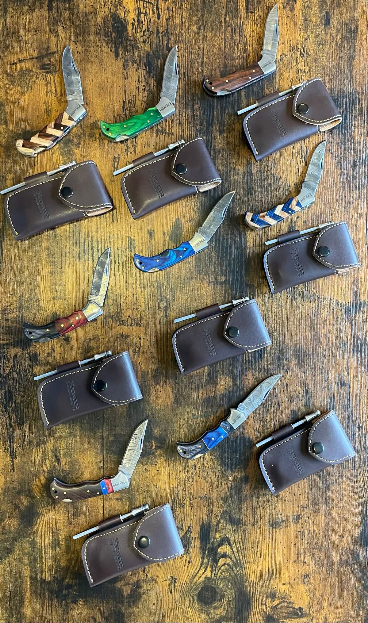 Damascus Pocket Knife