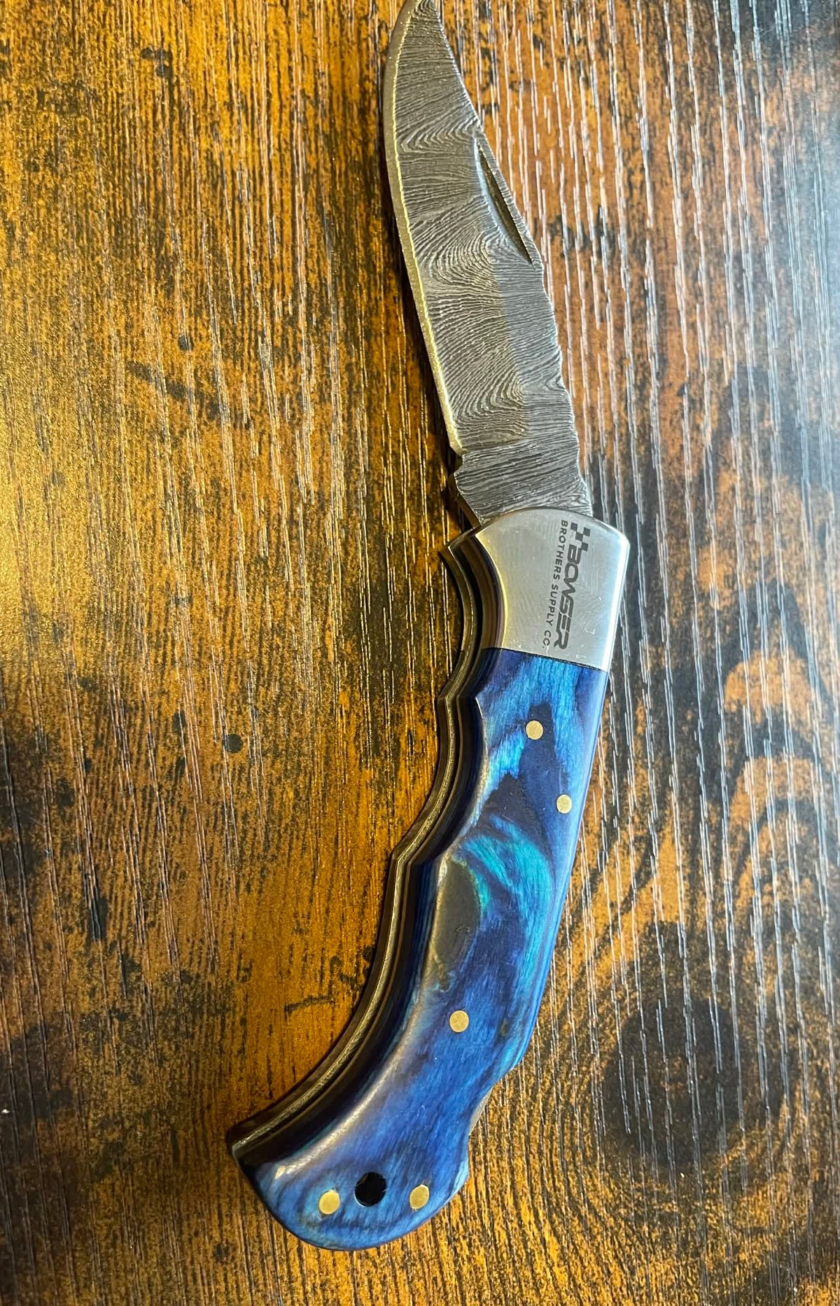 Damascus Pocket Knife