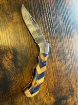 Damascus Pocket Knife